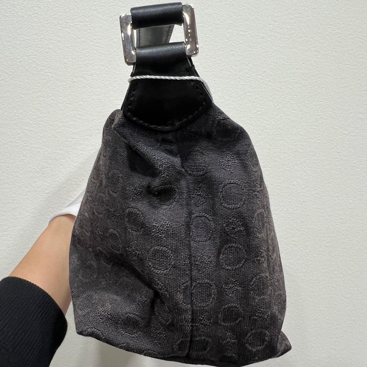 CELINE Black Triomphe Canvas