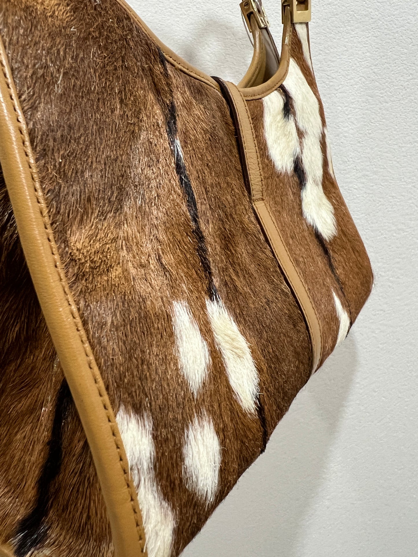 GUCCI Jackie Pony Hair Bardot Bag