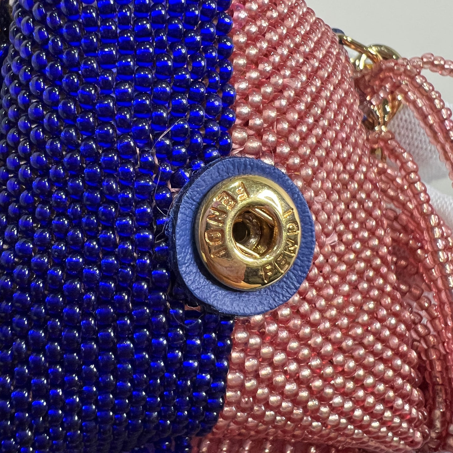 FENDI Pequin Pico Baguette Charm Beads Bag