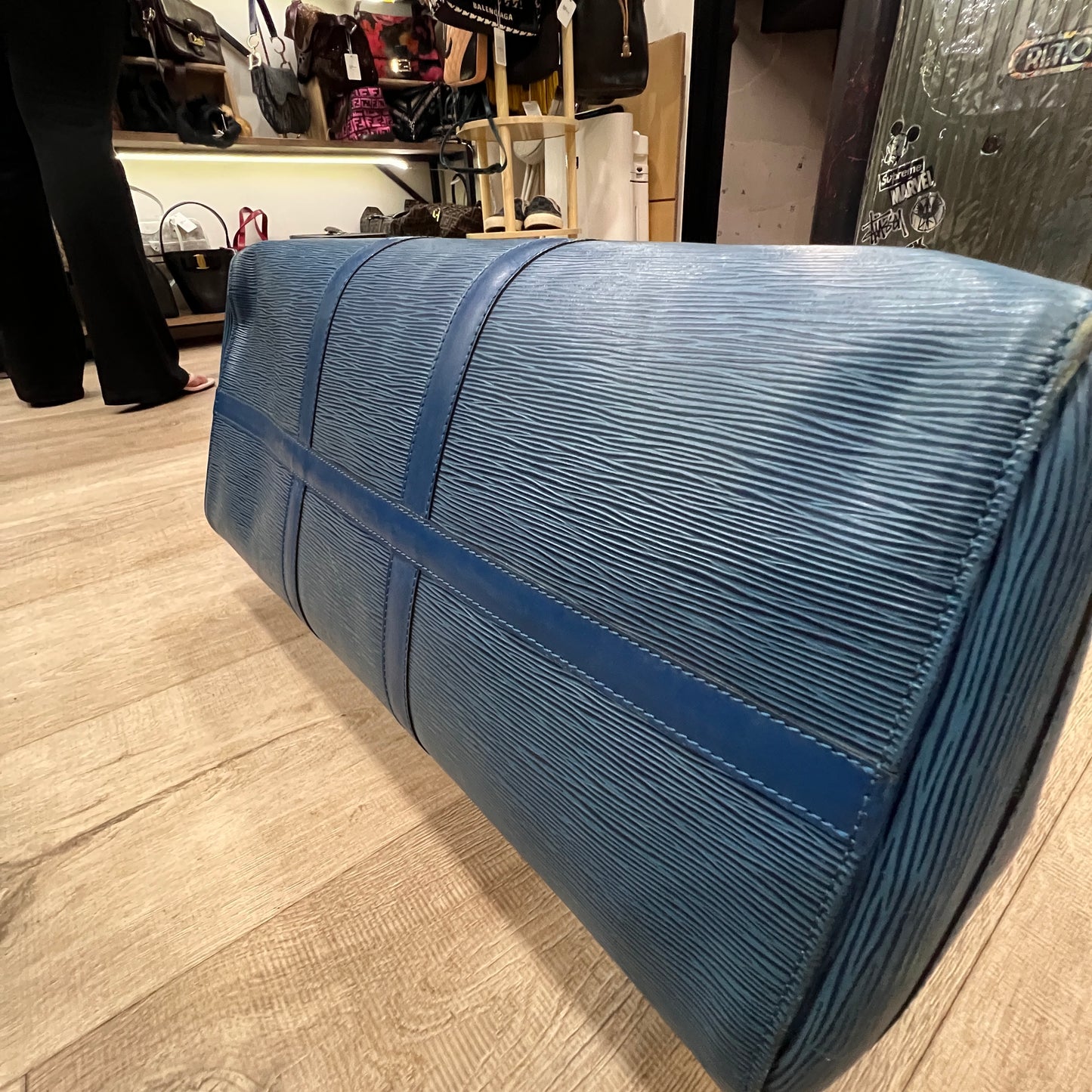 LOUIS VUITTON Keepall Epi Lether 50cm