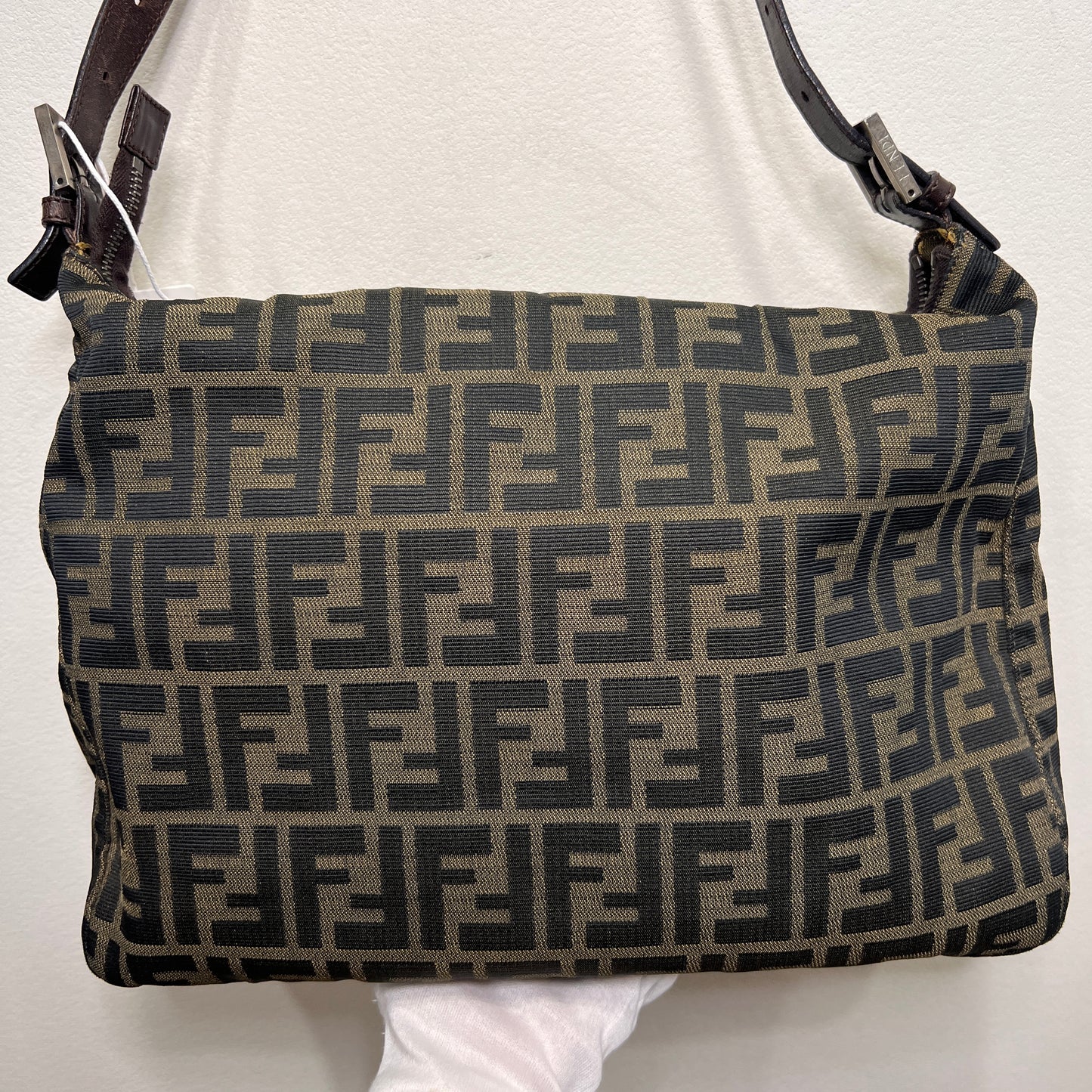 Fendi Zucca Canvas Shoulder Bag