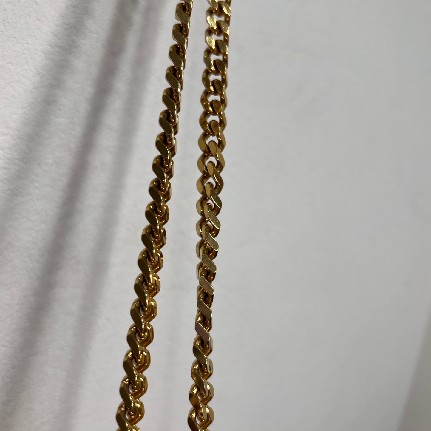 YSL Metallic Gold Leather