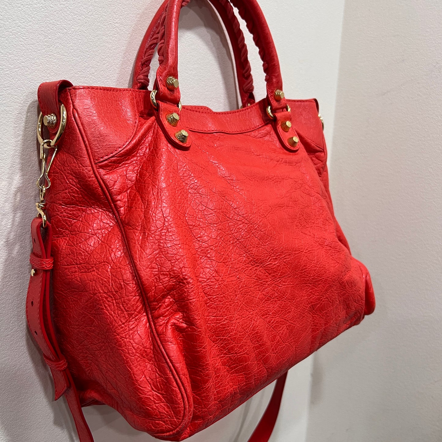 BALENCIAGA City Bag Red Orange Medium