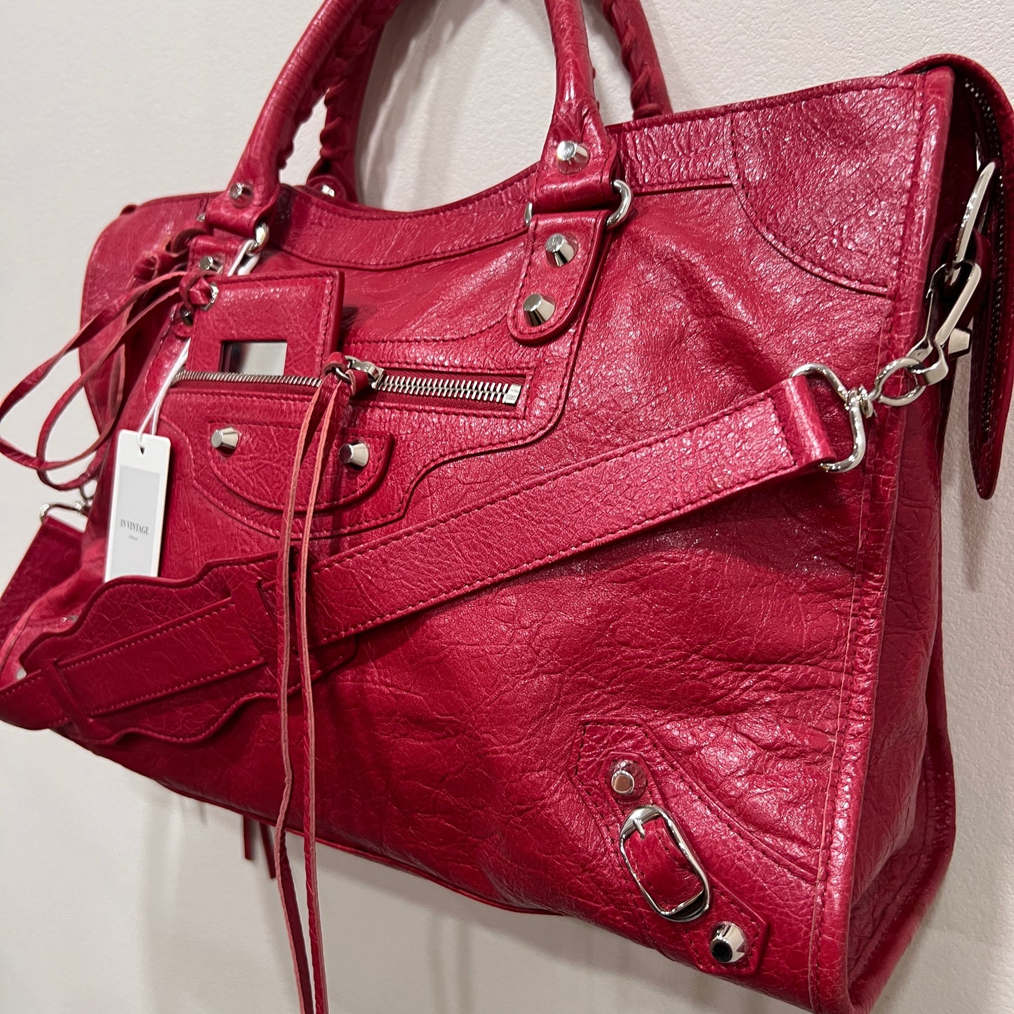 BALENCIAGA City Bag Medium Red