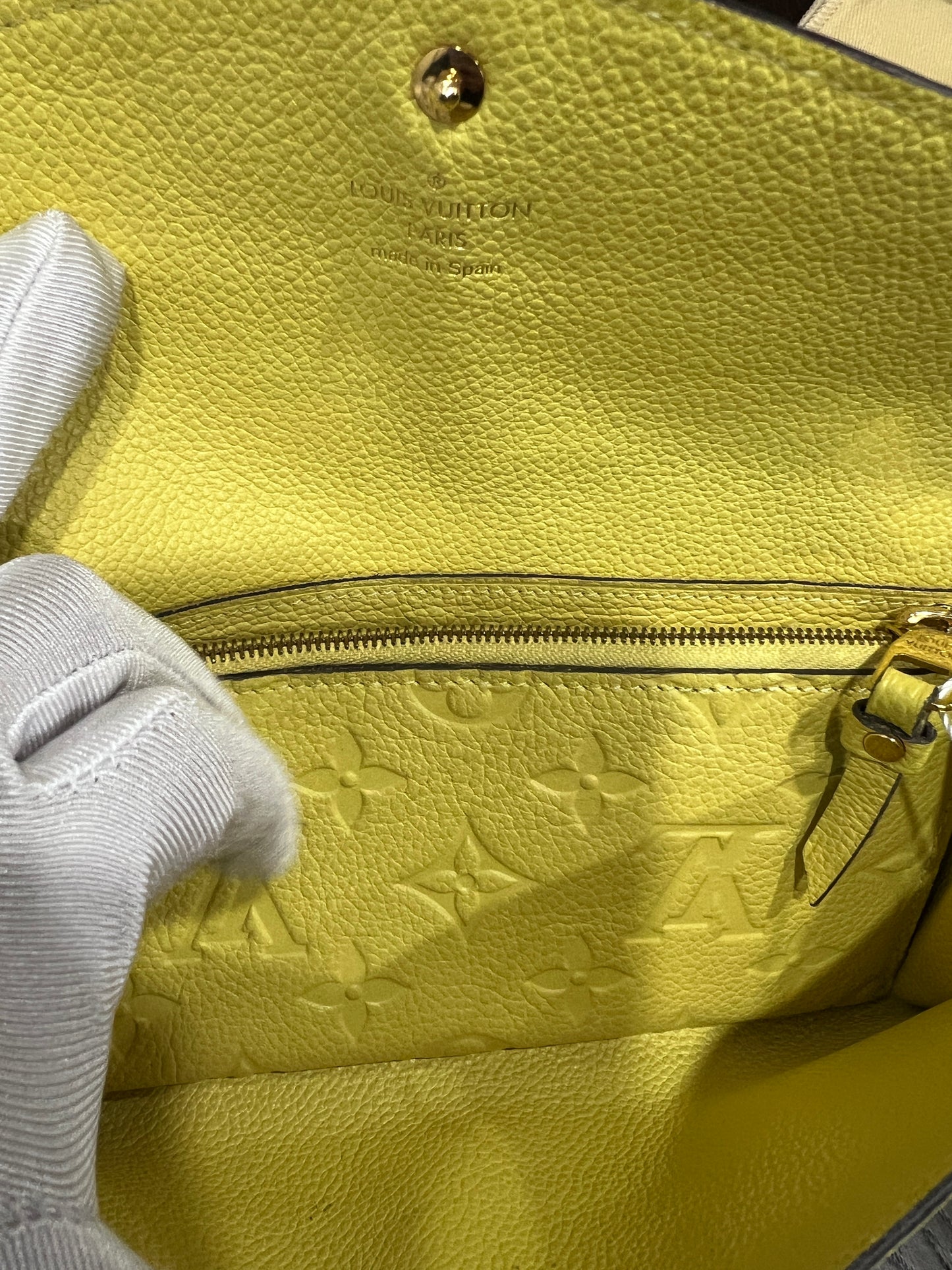 LOUIS VUITTON Empreinte Citrine Leather