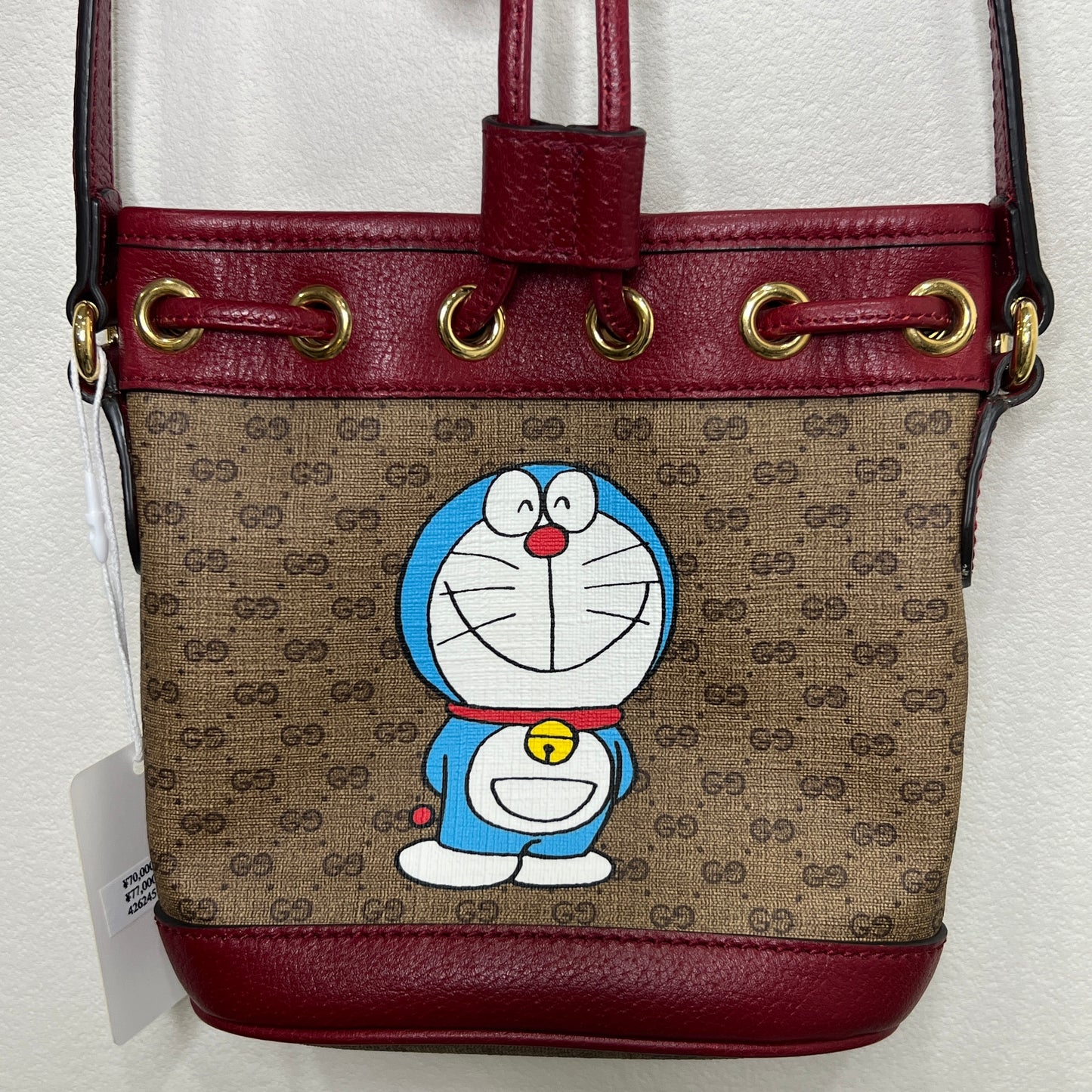 GUCCI X DORAEMON Drawstring Bag