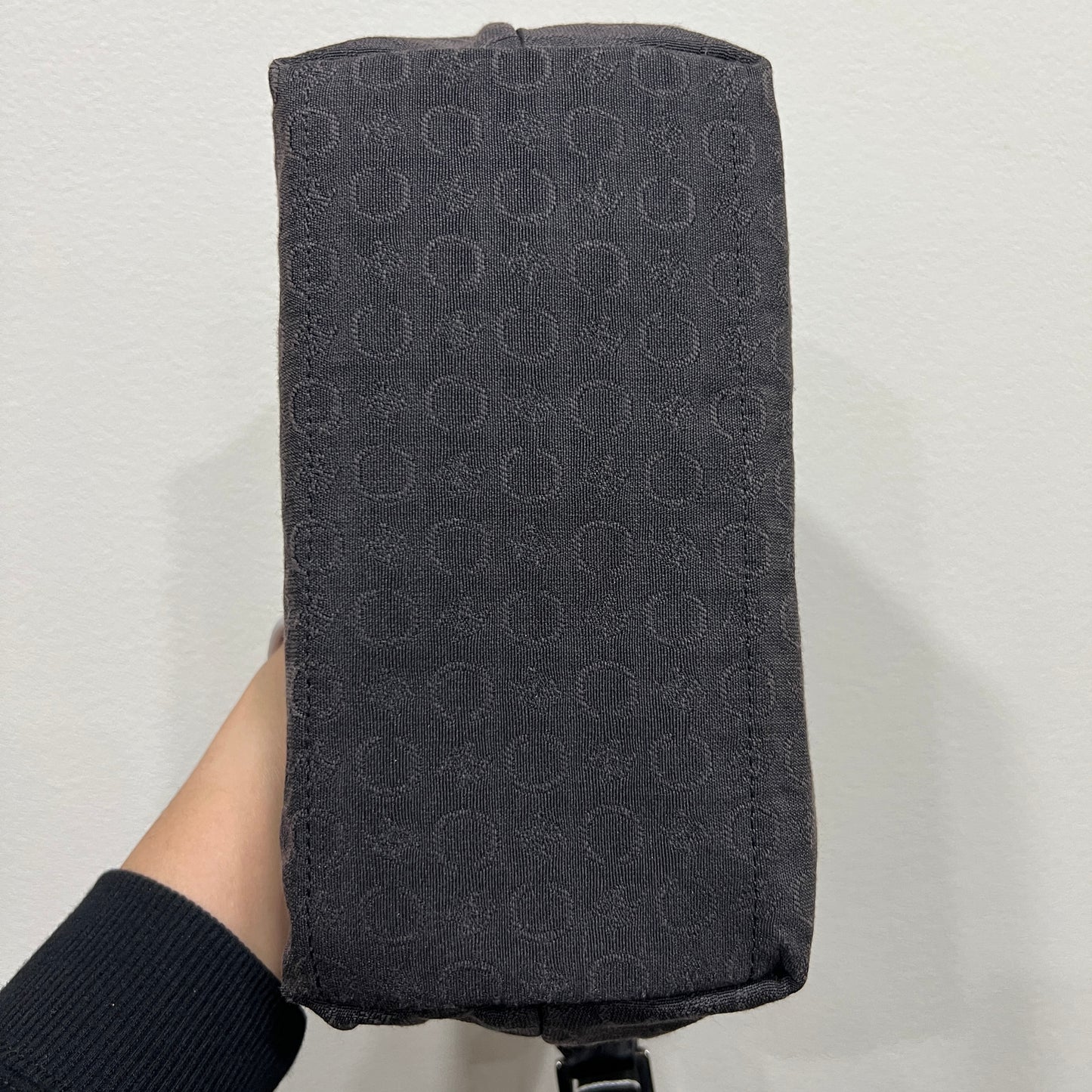 CELINE Black Triomphe Canvas