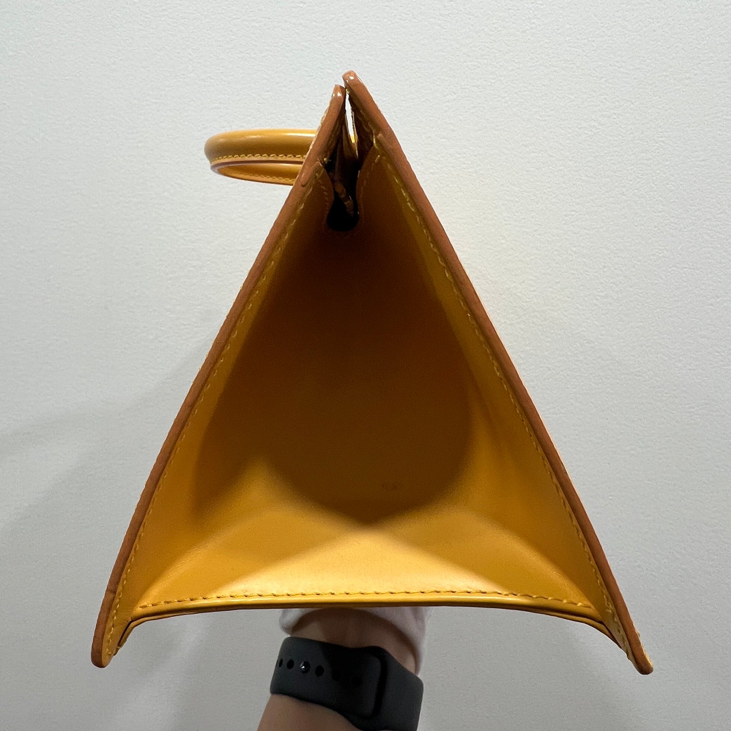 LOUIS VUITTON Triangular Sac Epi Leather Bag