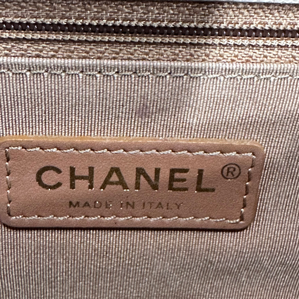 CHANEL Beige Ombre Quilted Caviar Leather Sunset On The Sea Flap / Waist Bag
