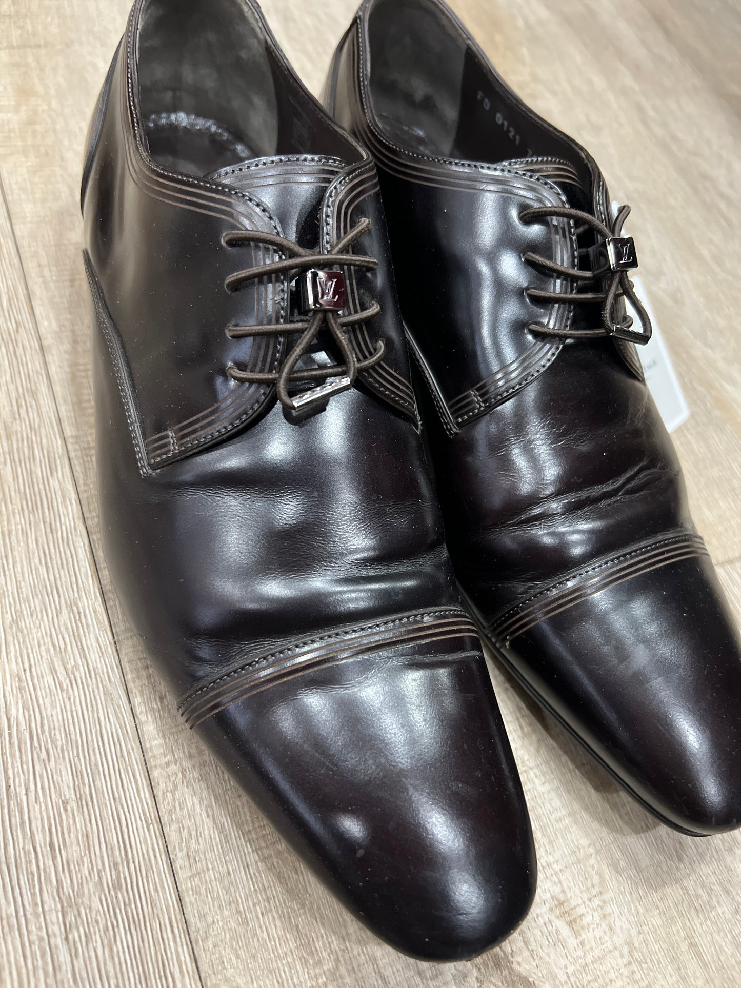LOUIS VUITTON Men's Leather Shoes Full Complete Set