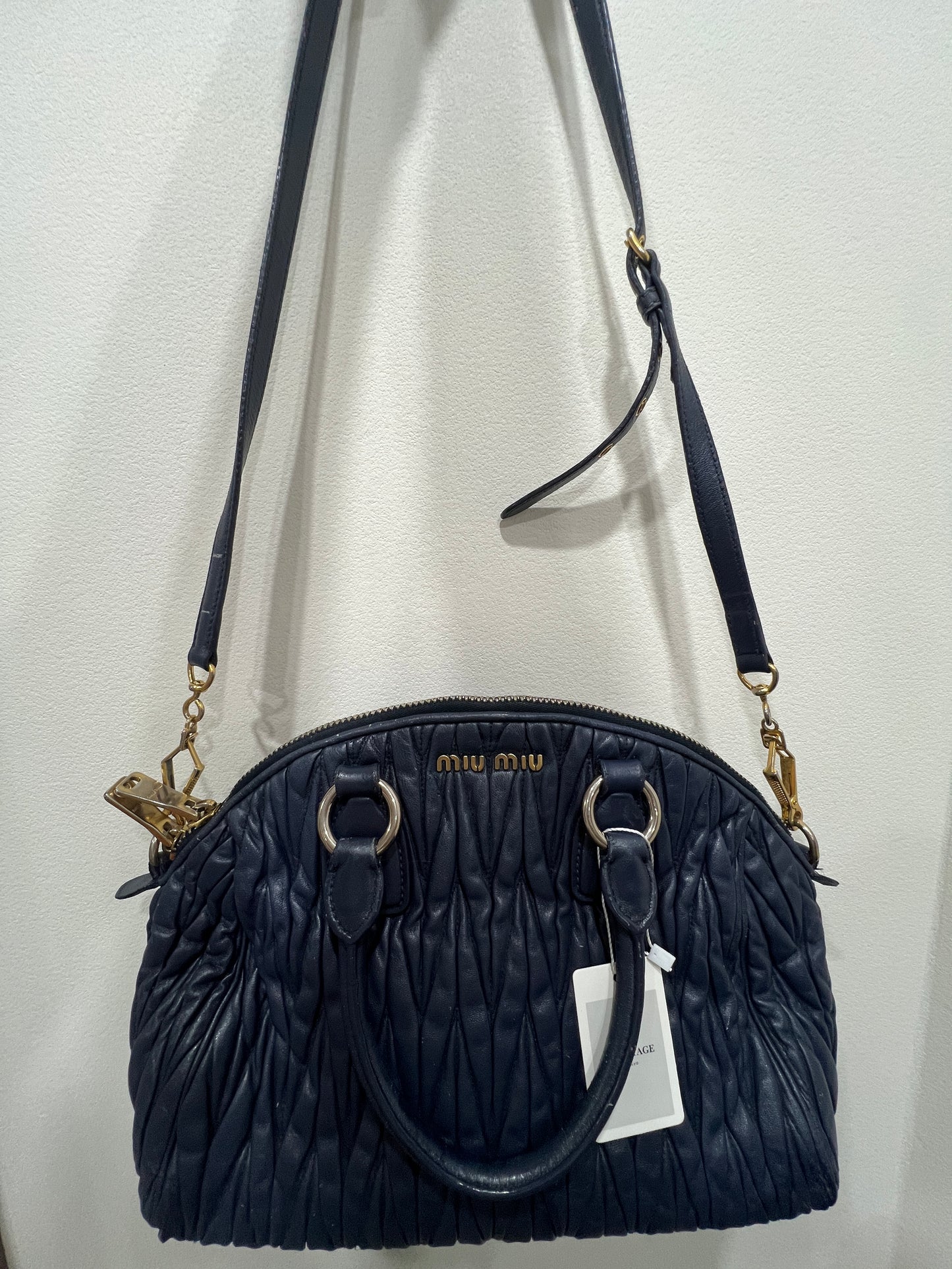 MIU MIU Matelasse Leather Handbag/Crossbody