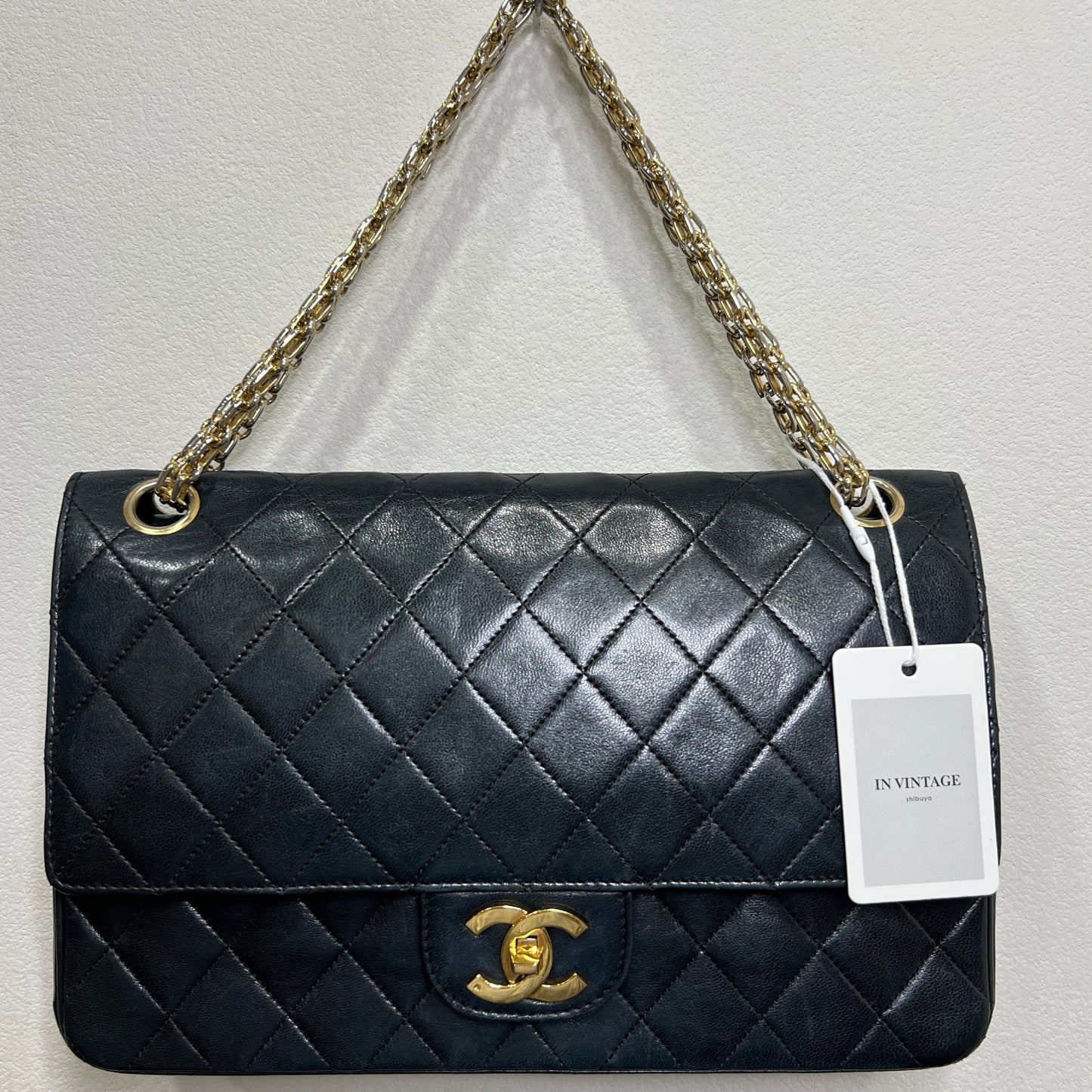 CHANEL CLASSIC DOUBLE FLAP BAG MADEMOISELLE CHAIN