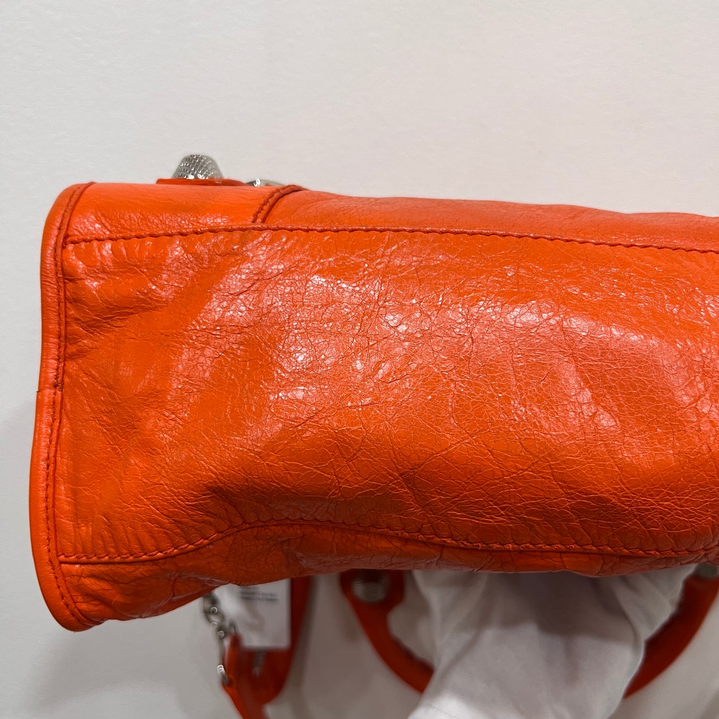 BALENCIAGA City Bag Orange Giant Hardware