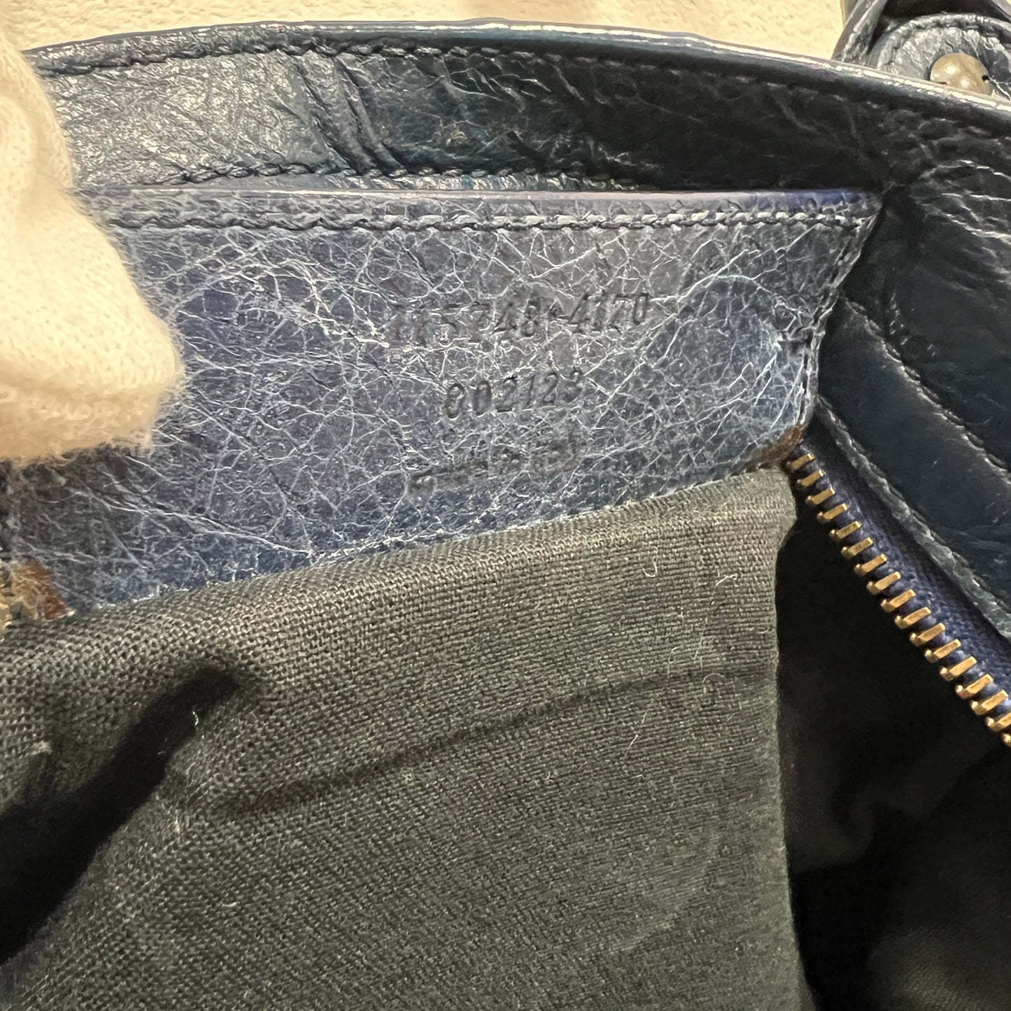 BALENCIAGA City Bag Medium Navy Blue