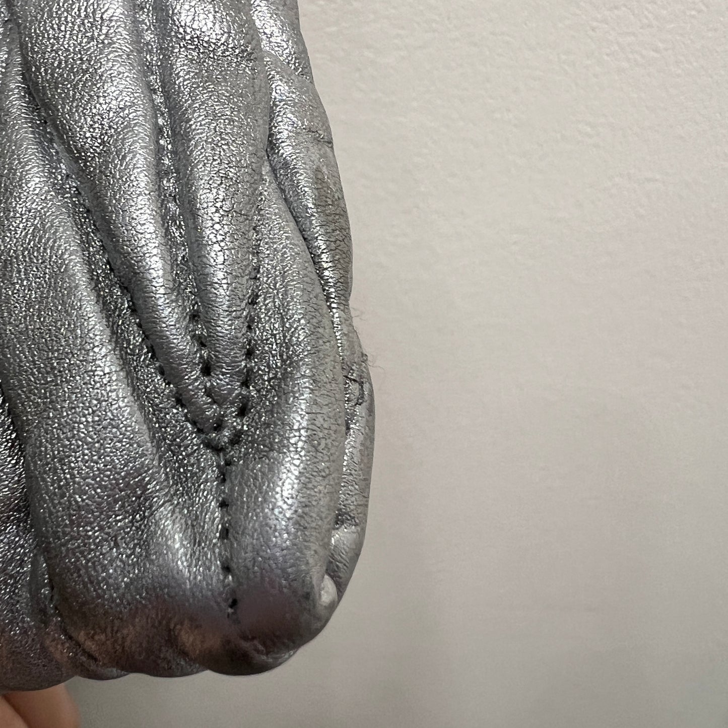 MIU MIU Metallic Leather Crossbody 30cm