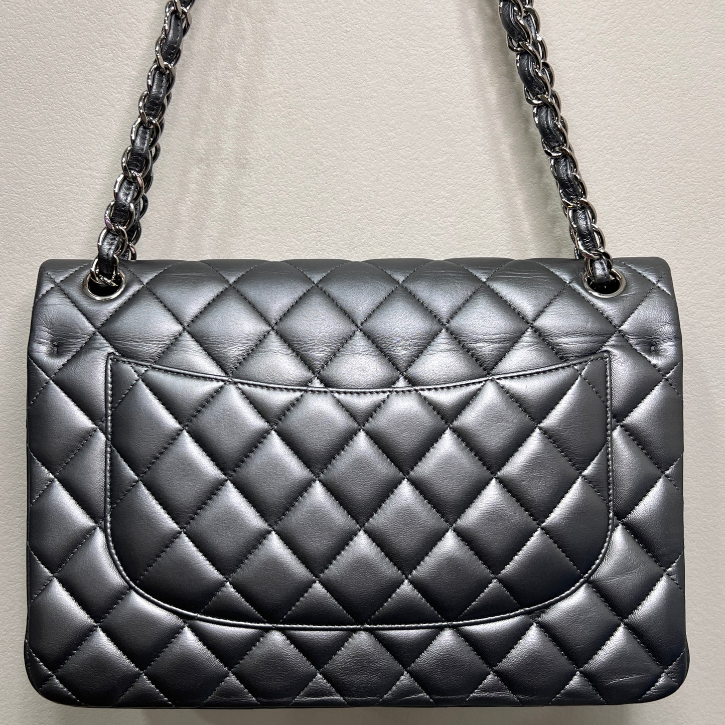 CHANEL Jumbo Double Flap Lambskin Quilted