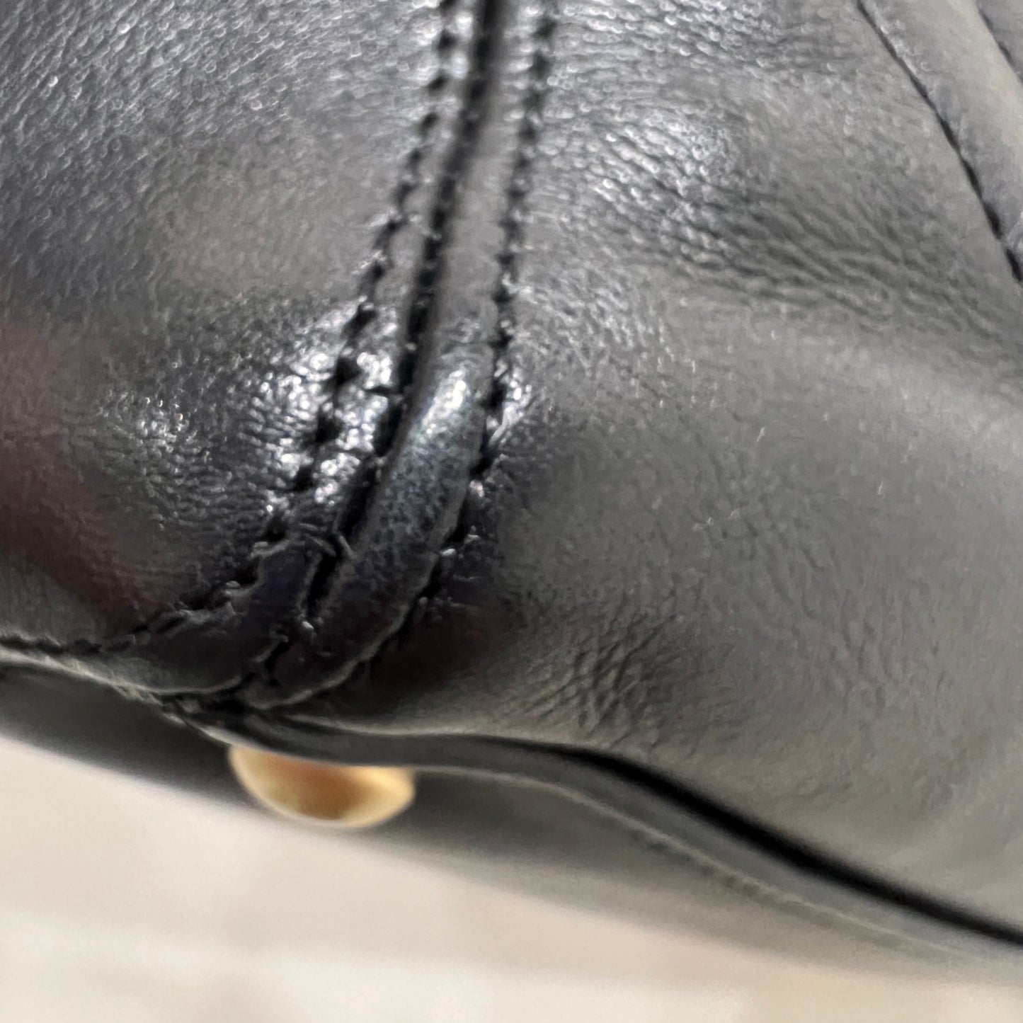 CHANEL Triple CC Bowling Black Handbag