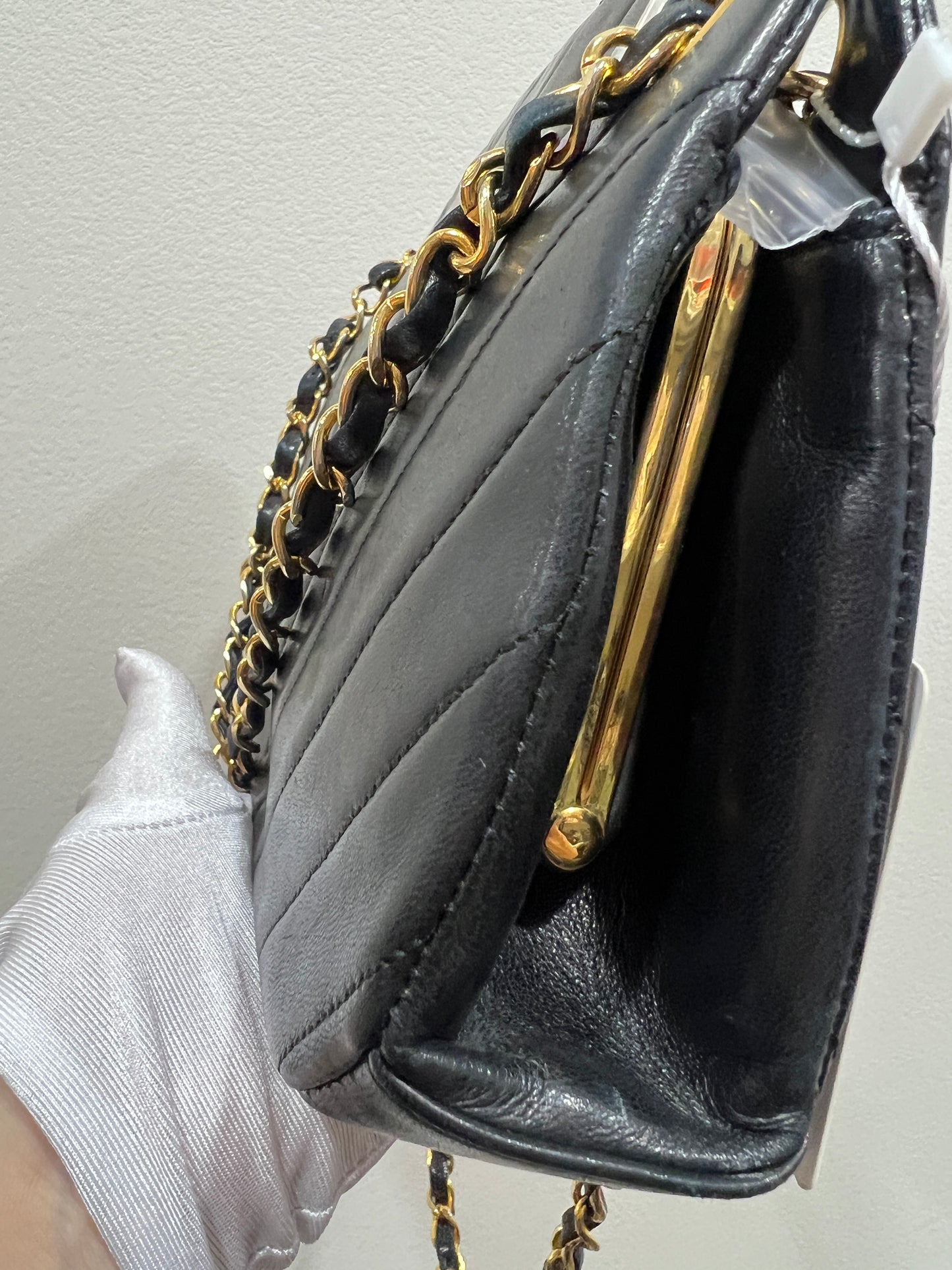 CHANEL V-Stick Chain Shoulder Bag