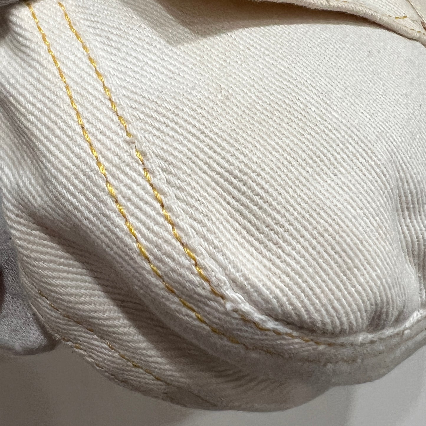FENDI White Denim & Snakeskin Baguette