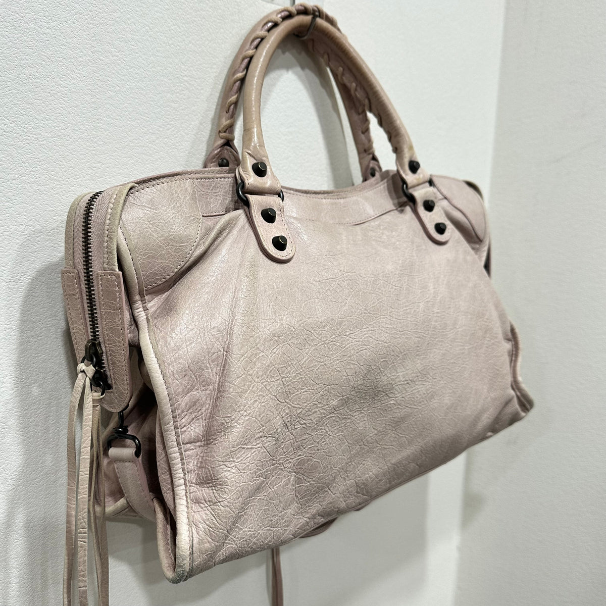 BALENCIAGA City Bag Medium Pale Pink