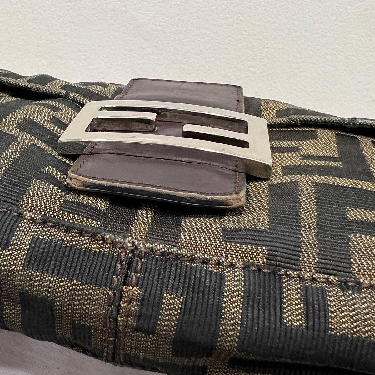 Fendi Baguette Zucca Canvas
