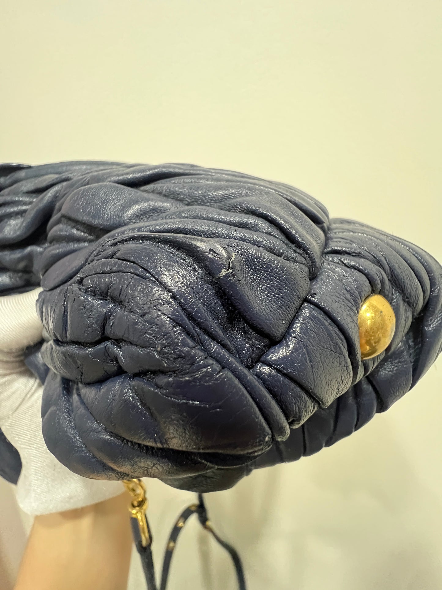 MIU MIU Matelasse Leather Handbag/Crossbody