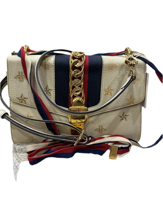 Gucci Sylvie Bee Star Leather