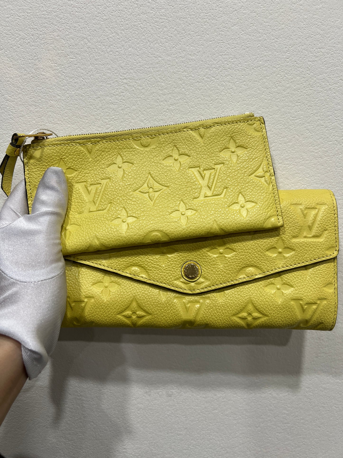 LOUIS VUITTON Empreinte Citrine Leather