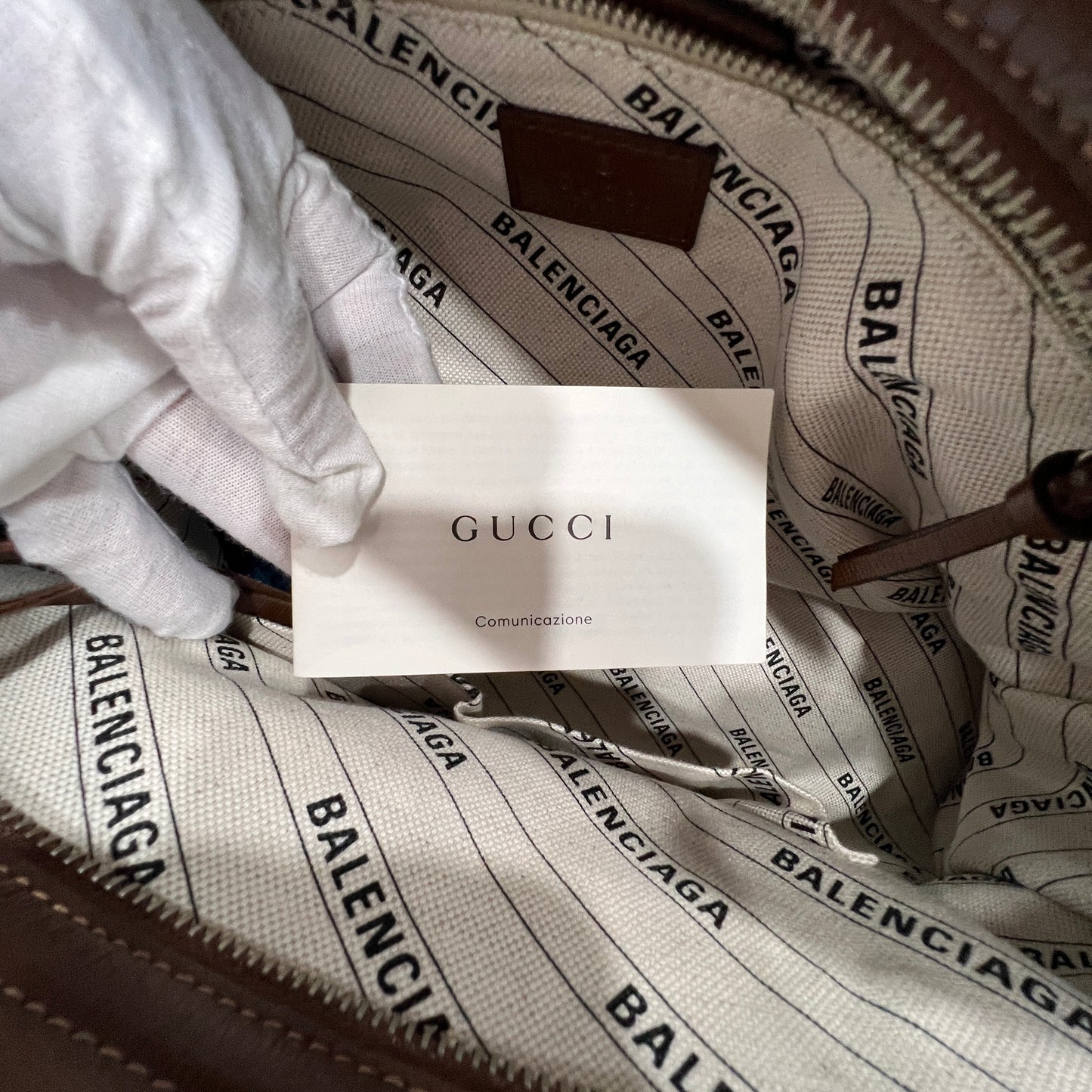 BALENCIAGA x GUCCI City Bag