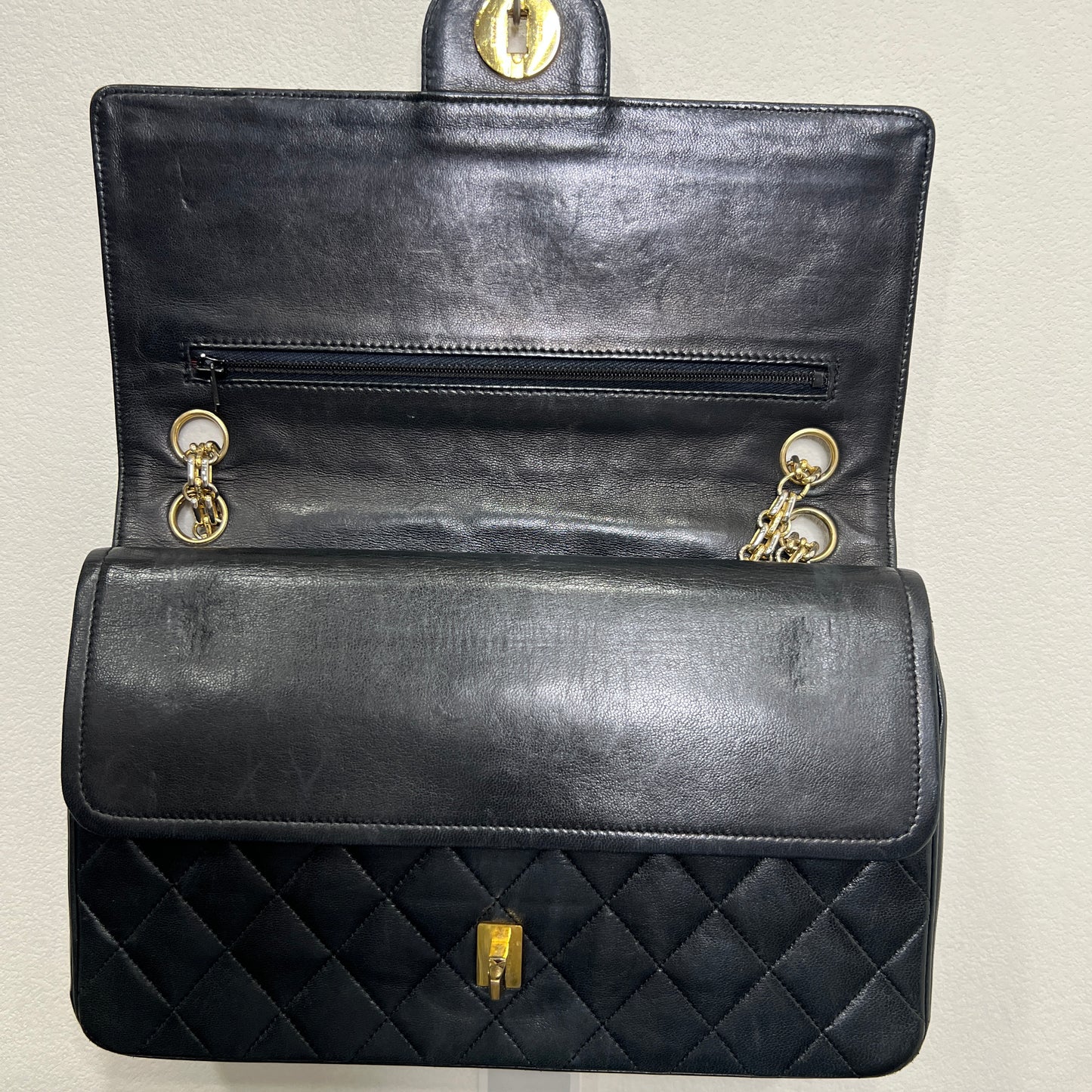 CHANEL CLASSIC DOUBLE FLAP BAG MADEMOISELLE CHAIN