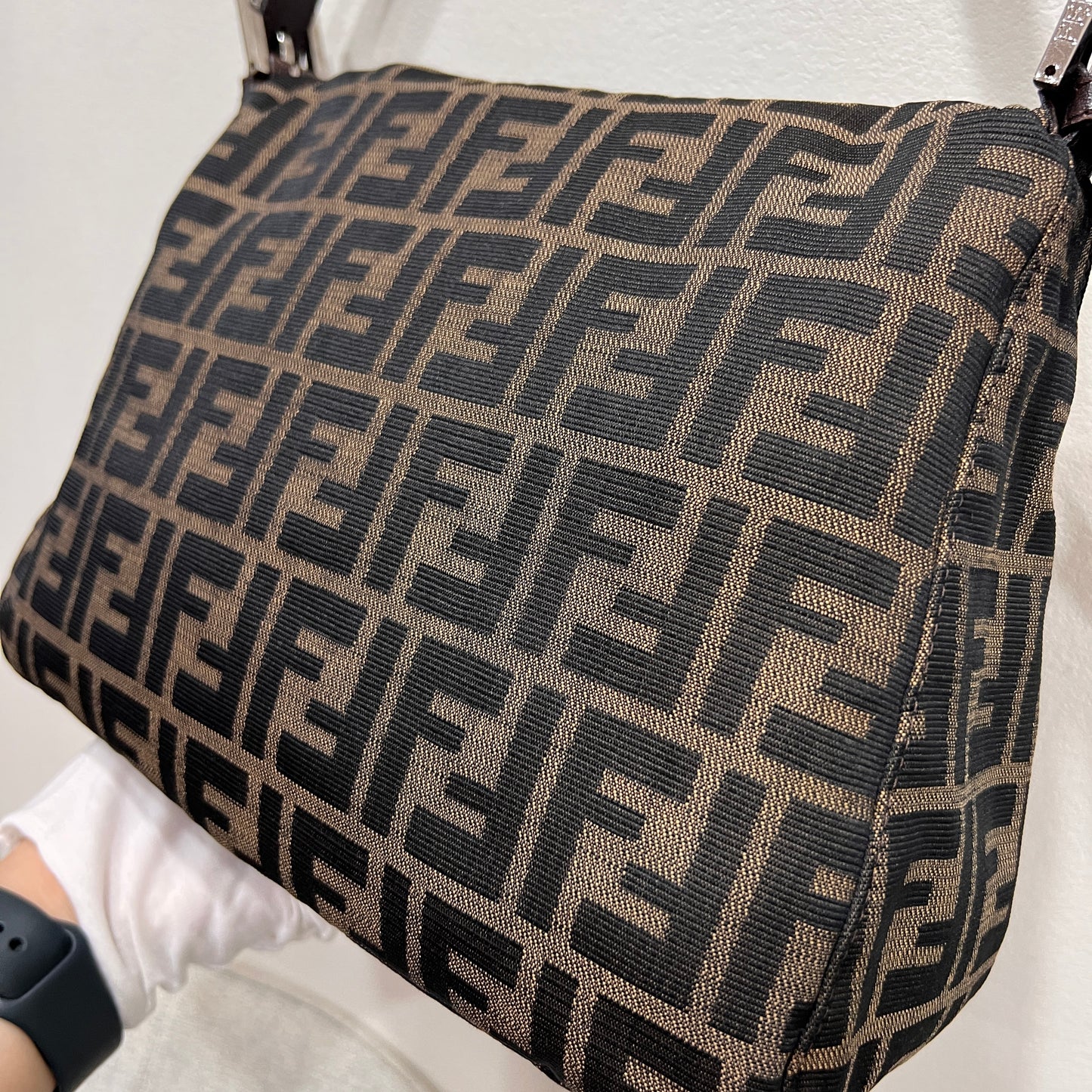 FENDI Mamma Baguettw Silver Hardware
