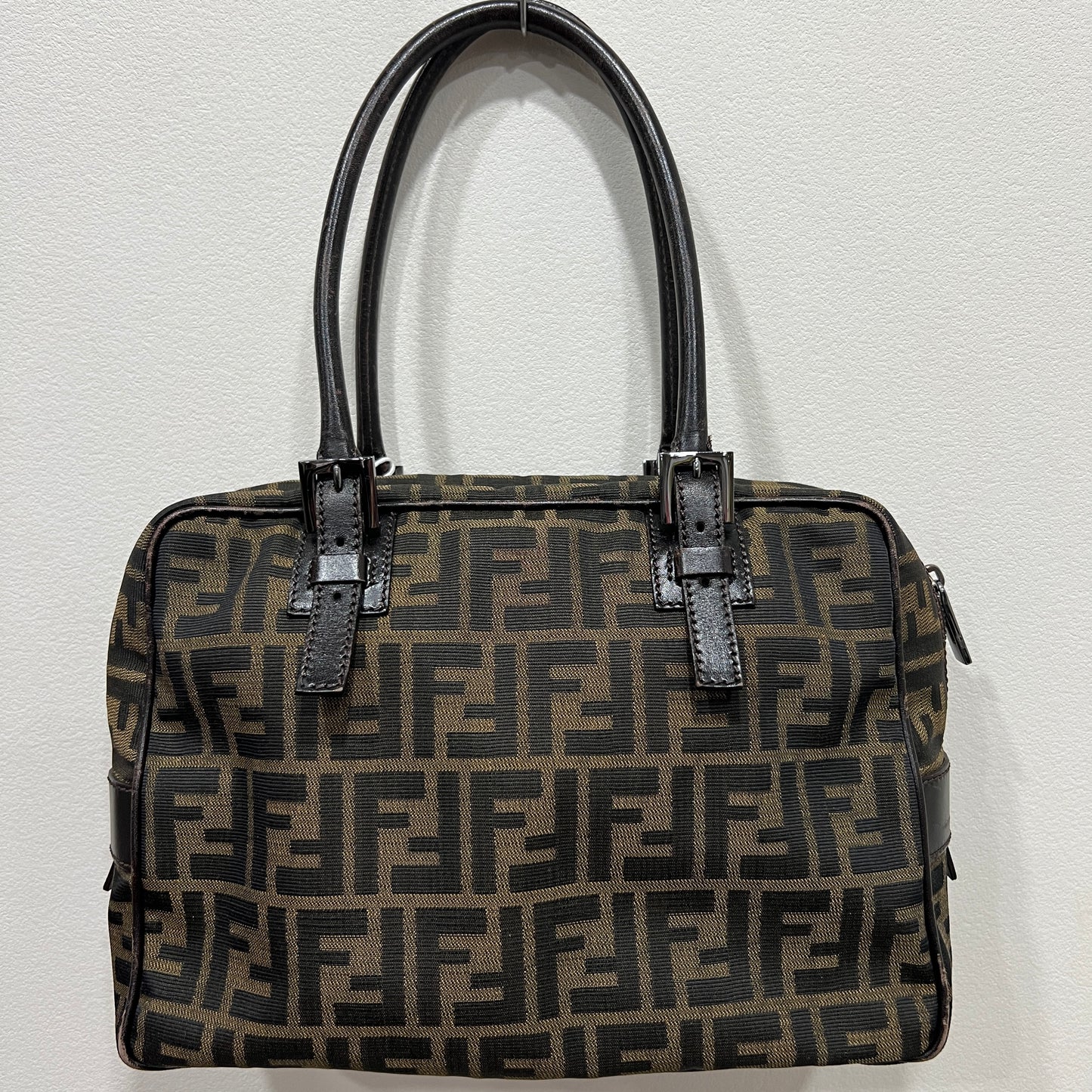 FENDI Tobacco Zucca Handbag