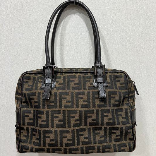 FENDI Tobacco Zucca Handbag
