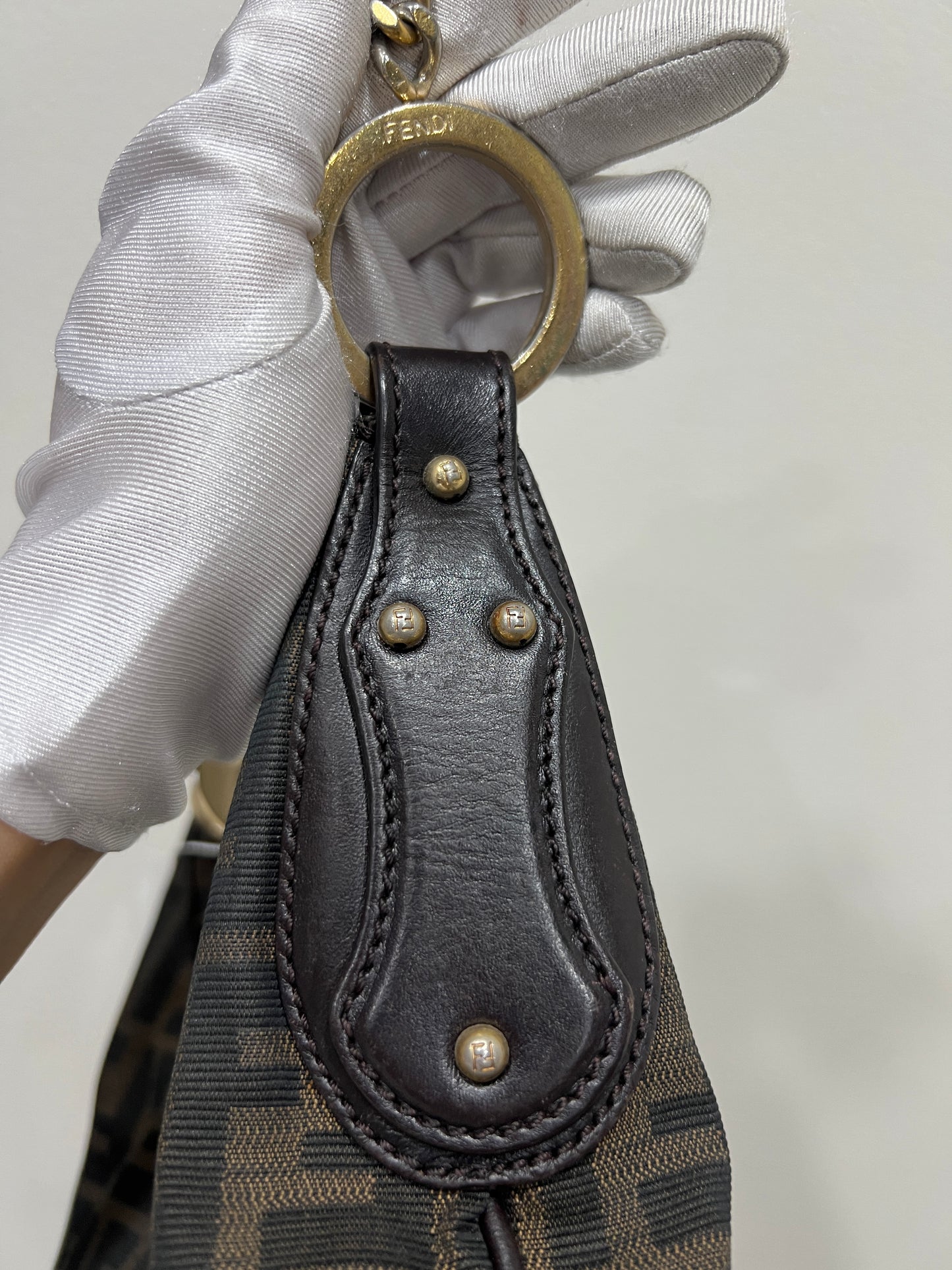 FENDI Croissant Chain Shoulder Bag