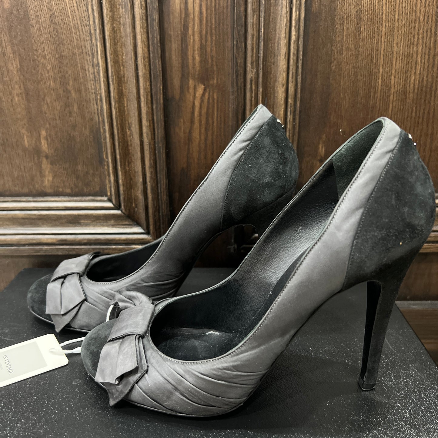 CHANEL Ribbon Pumps Size 38 1/2