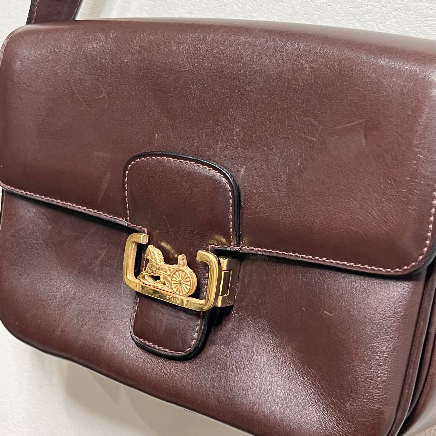 CELINE Carriage Shoulder Bag