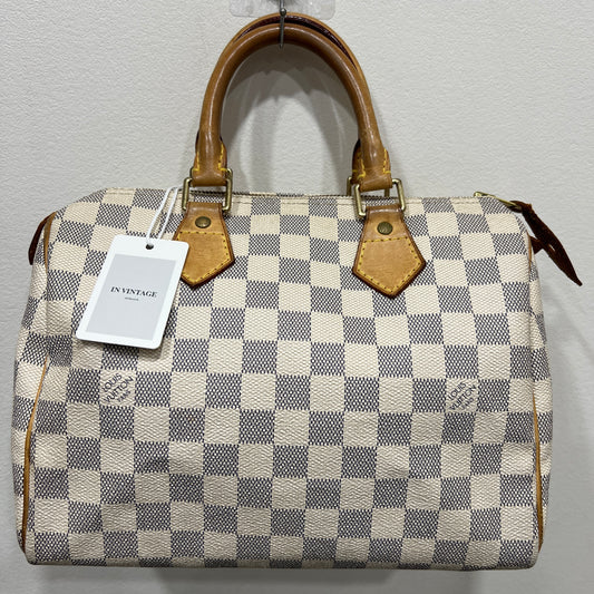 LOUIS VUITTON Speedy White Damier 25 (6530316)