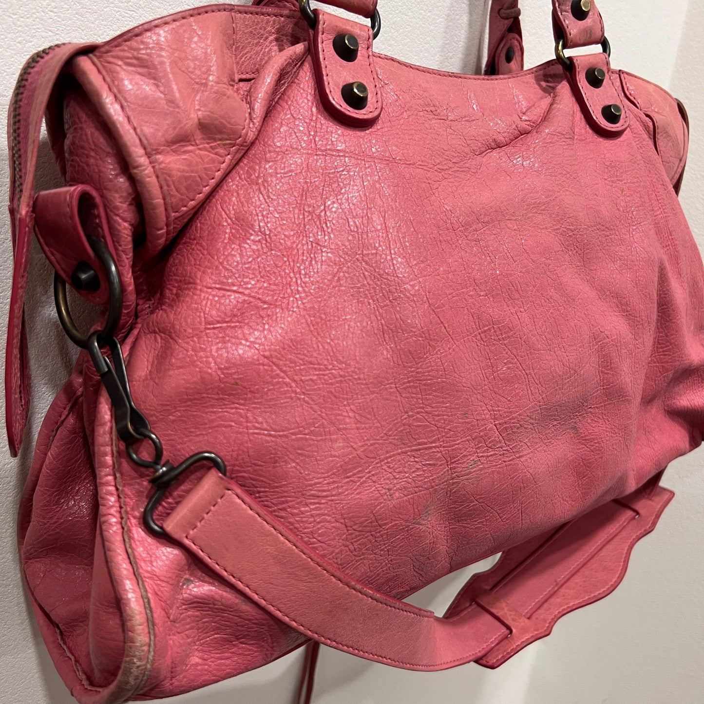 BALENCIAGA Pink City Bag