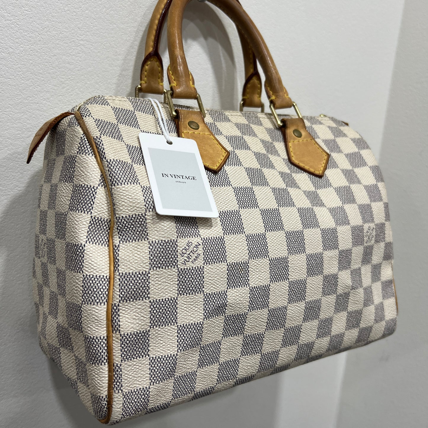 LOUIS VUITTON Speedy White Damier 25 (6530316)