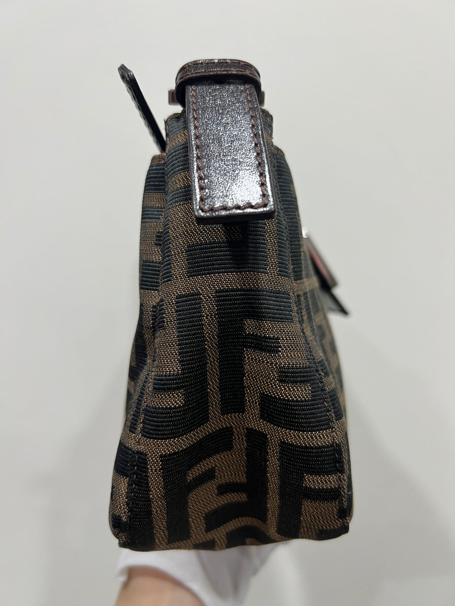 FENDI Double Zip Shoulder Bag