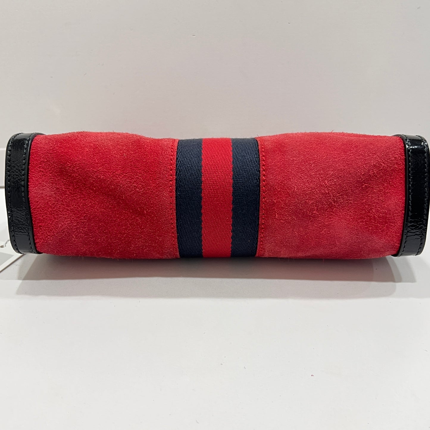 GUCCI Ophidia Chain Suede Small Shoulder Bag