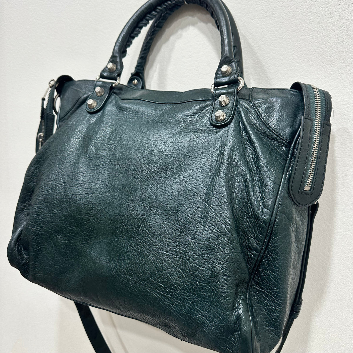 BALENCIAGA  Green City Bag Long Strap