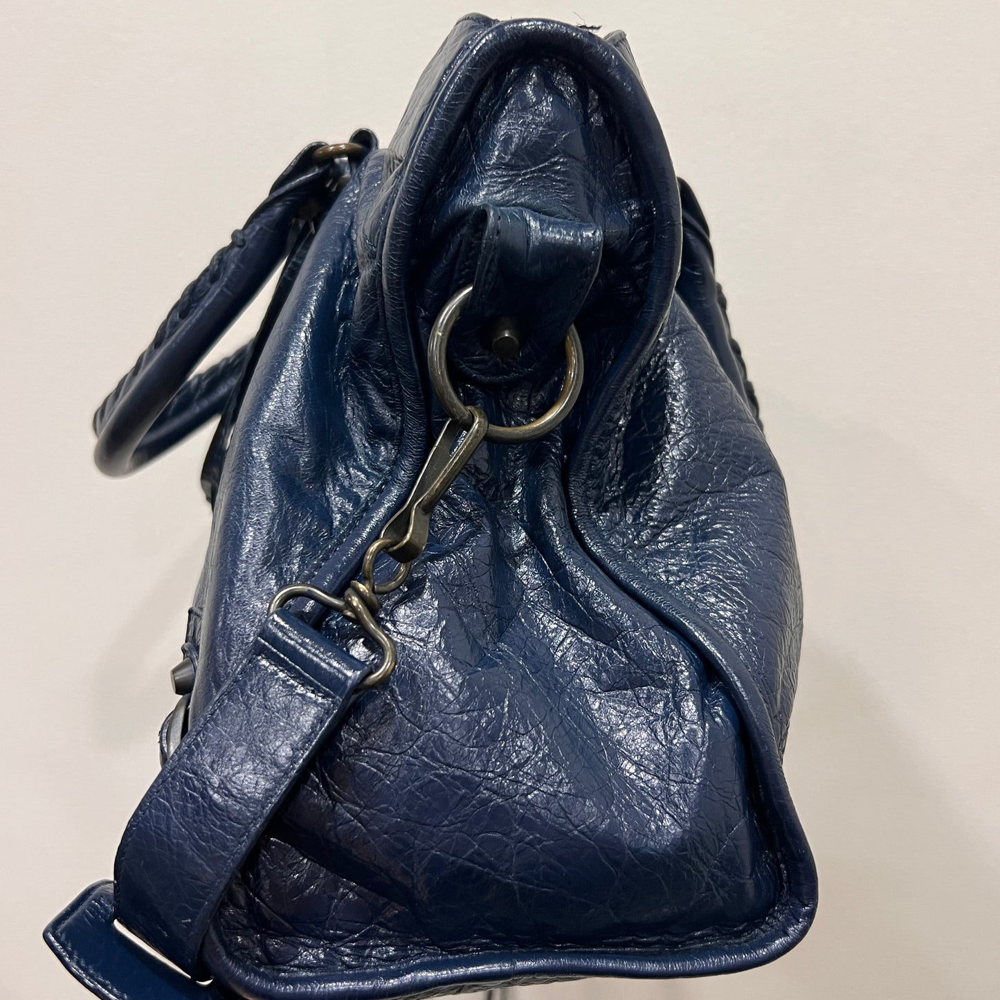 BALENCIAGA City Bag Medium Navy Blue