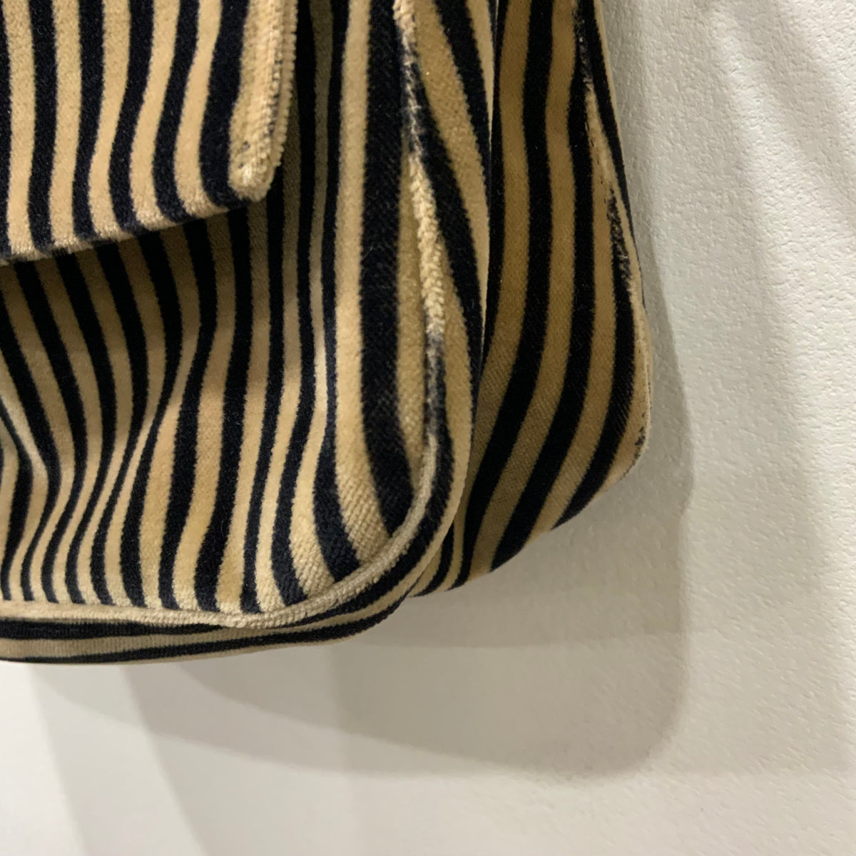 FENDI Velvet Pequin Striped Mamma Baguette Flap