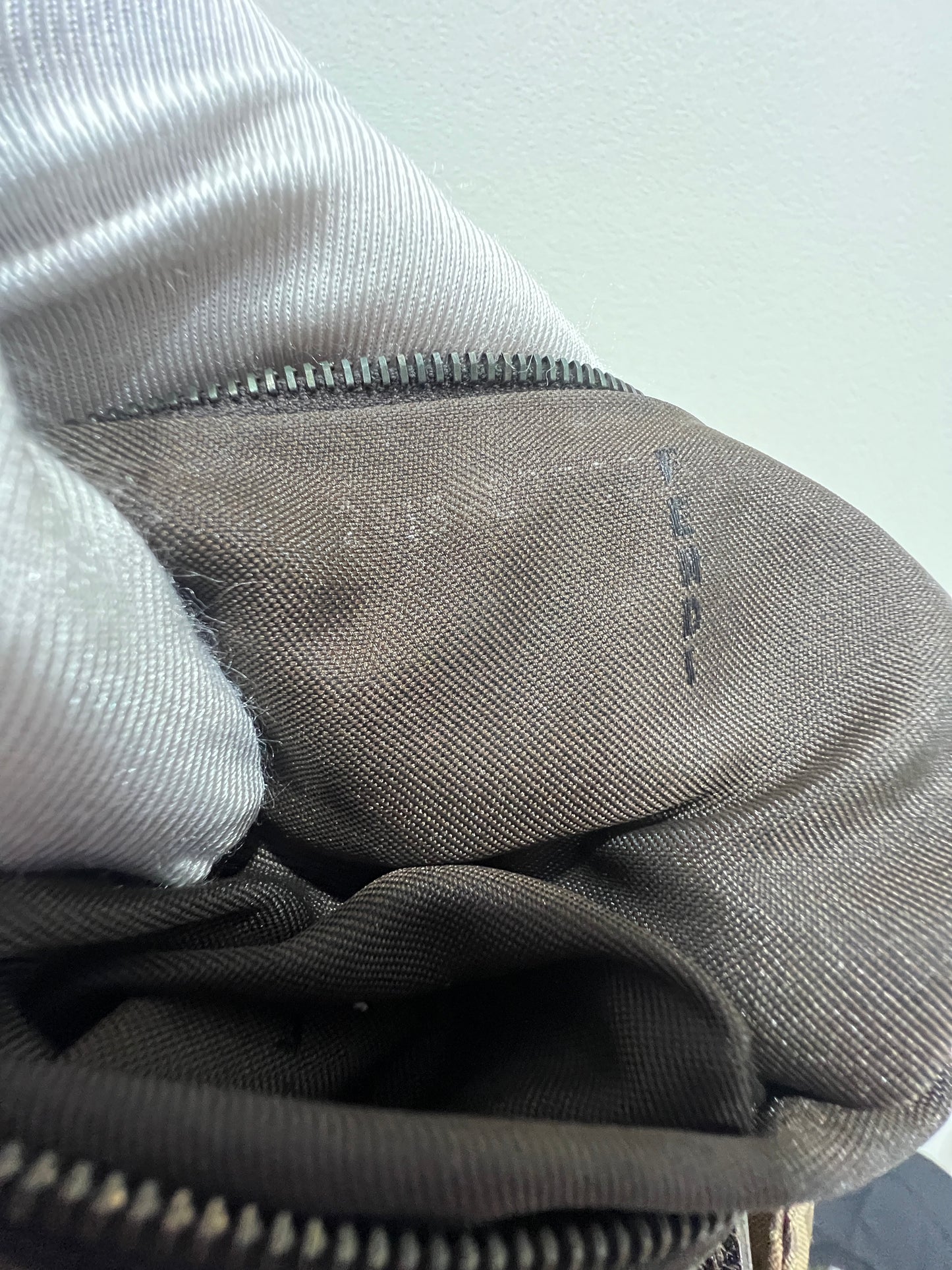 FENDI Baguette Brown Canvas