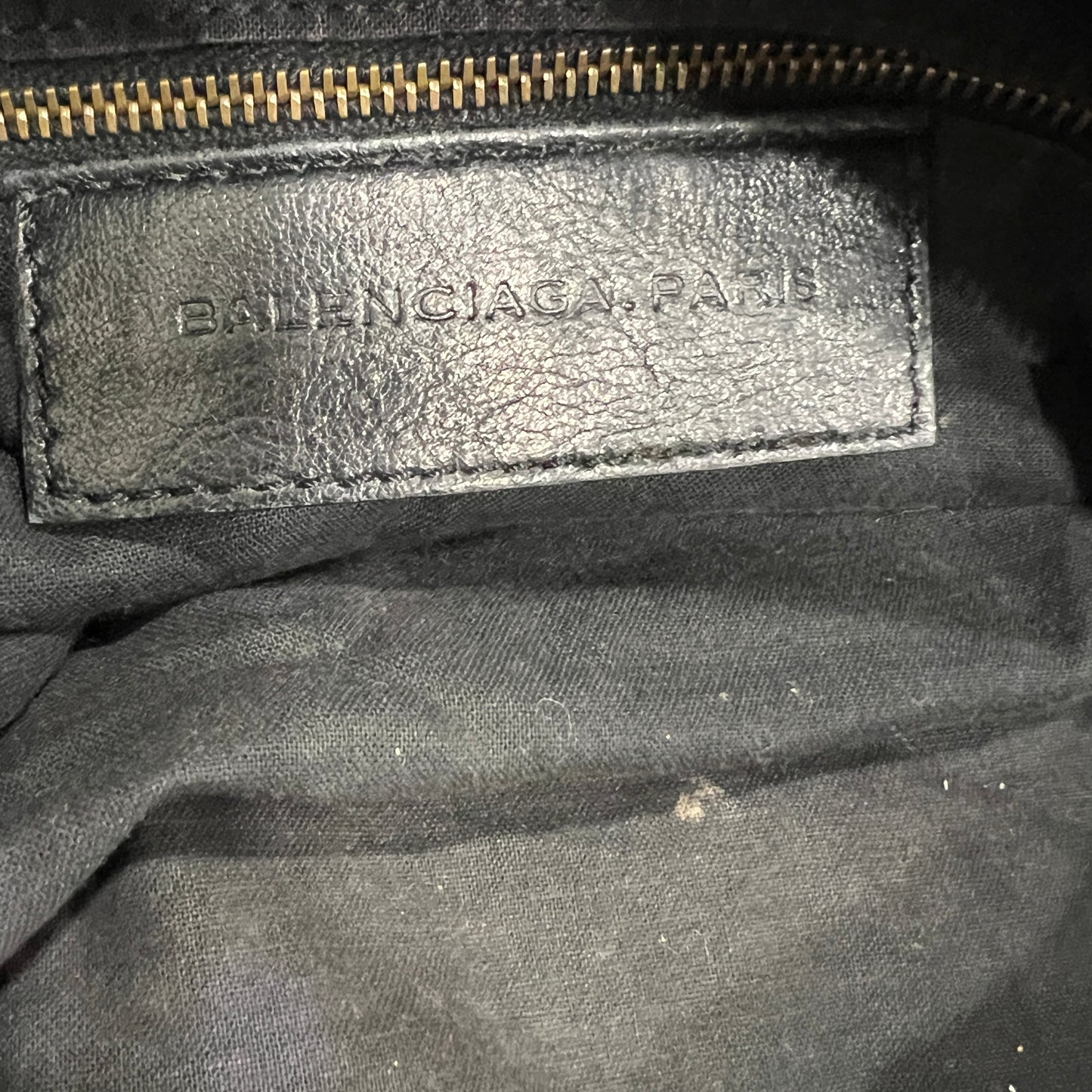 BALENCIAGA Black Twiggy Leather Satchel