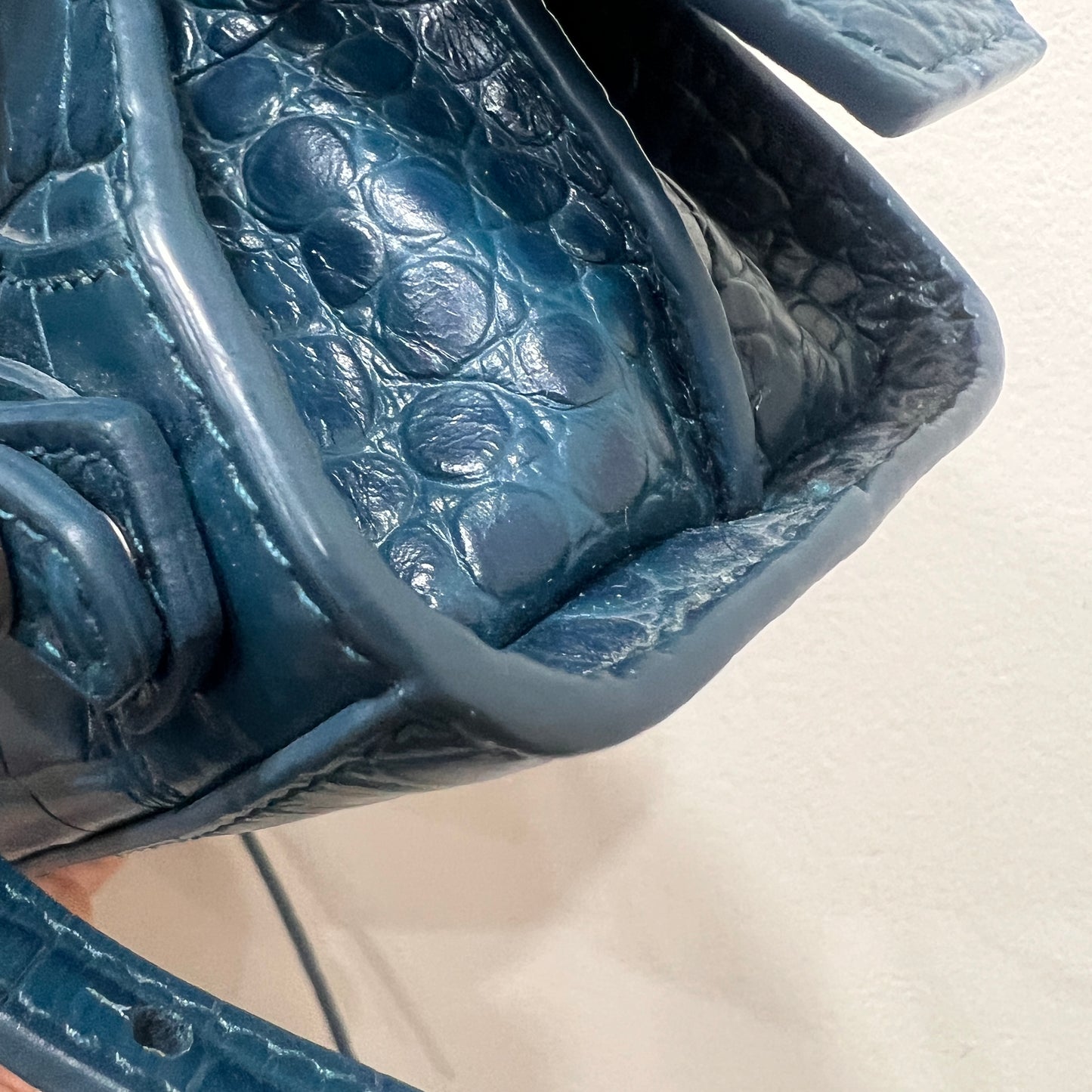 BALENCIAGA Mini City Crocodile