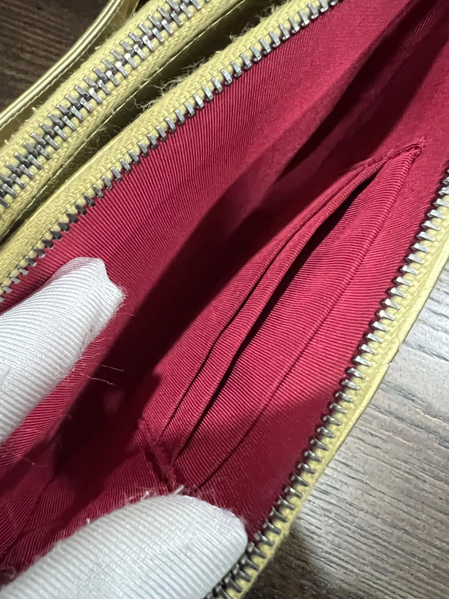 CHANEL Mini Gabrielle Clutch Gold Calfskin