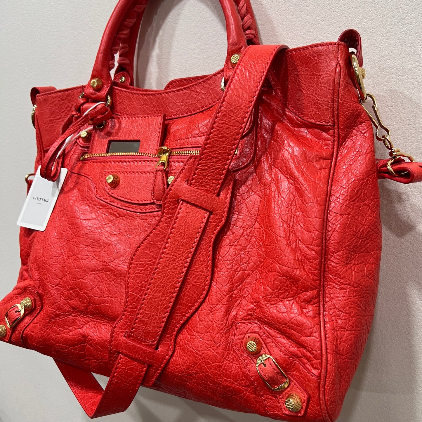 BALENCIAGA City Bag Red Orange Medium