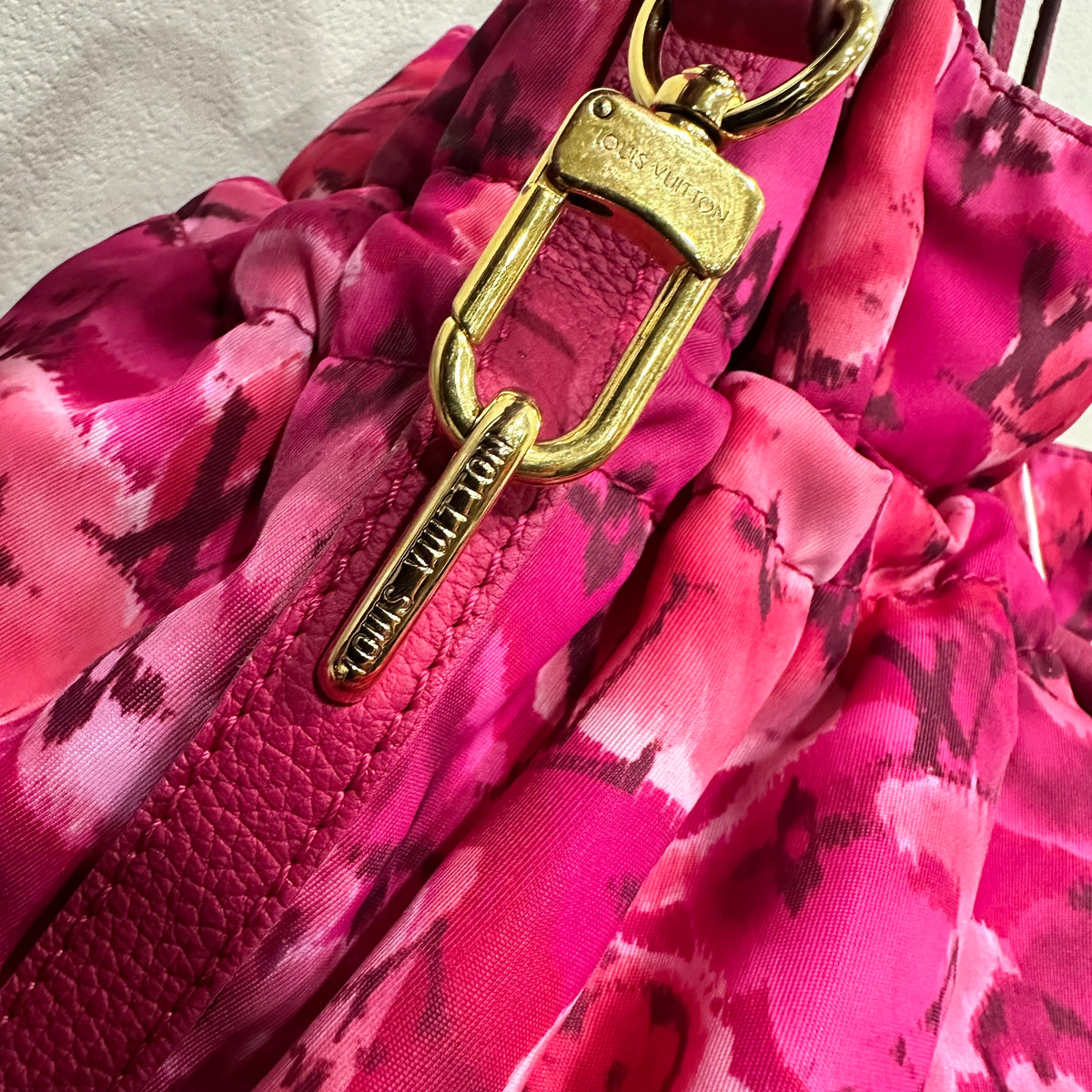 LOUIS VUITTON 2013 Limited Edition Monogram Nylon Ikat Flower Noefull MM Bucket Bag